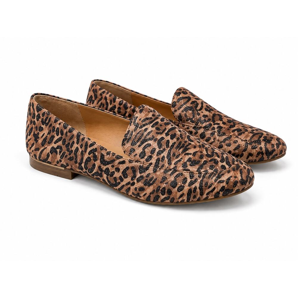 ALEX MARIE Barton Leopard Print Loafers Flats Animal Print New | Size 9.5